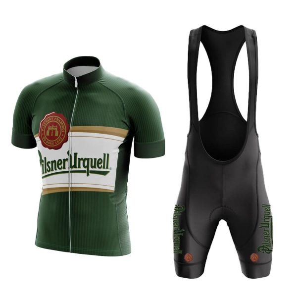 Nyt sommerøl cykeltrøjesæt herre cykeltrøje smækshorts åndbar gel pad cykeltøj Maillot Ciclismo Hombre MTB set L