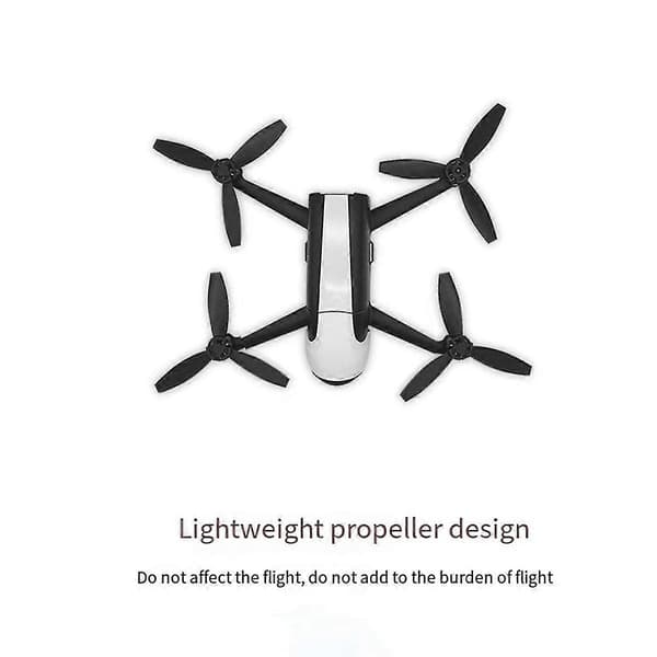 4 stk. velegnet til Parrot Bebop 2 drone propelblade drone tilbehør sort+rød