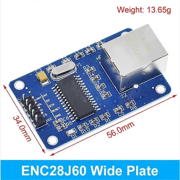 TZT ENC28J60 SPI Interface Netværksmodul Ethernet Modul til Arduino