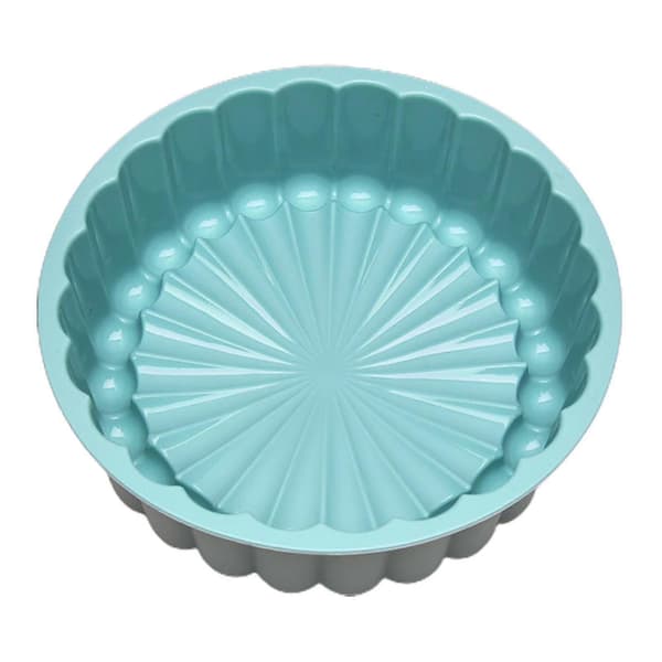 Silikon Rund Kake Sjablong Blomsterblad Form Design Kakeform Kakeformer For Baking_s