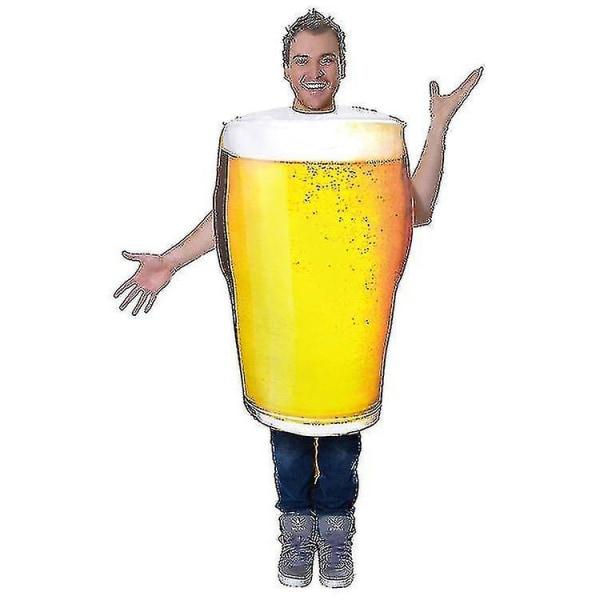 Adult Novelty Beer Mug Fancy Dress (one Size) Sjovt kostume i høj kvalitet