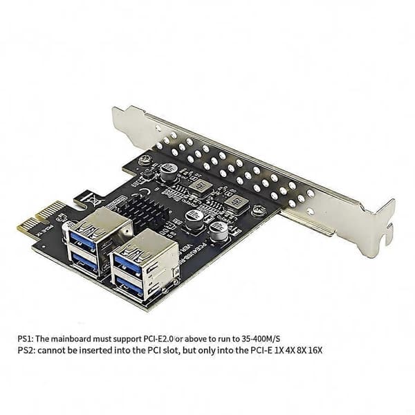 USB3.2 GEN1 5Gbps PCI Express PCIe USB3.0 HUB-adapterkontrollkort