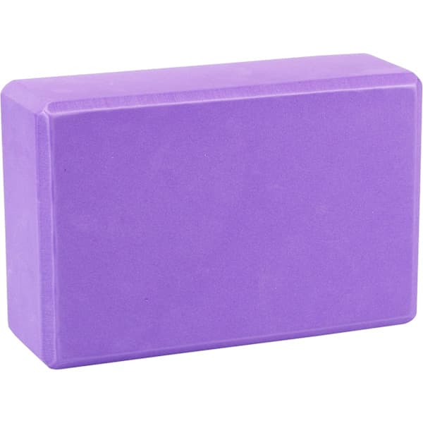 Yogablock 2 Gymnastikblock - Bekväma yogablock, halkfria, lätta, resevänliga, pilatesövningar, lila