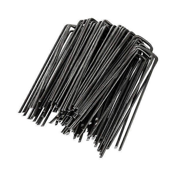Erikoiskangas Puutarhakynnet Nurmikon Puutarhakynnet Sinkitty U Maaperäkynnet Viistokärkikynnet Amazon U Puutarhakynnet 15*3cm Musta 10kpl