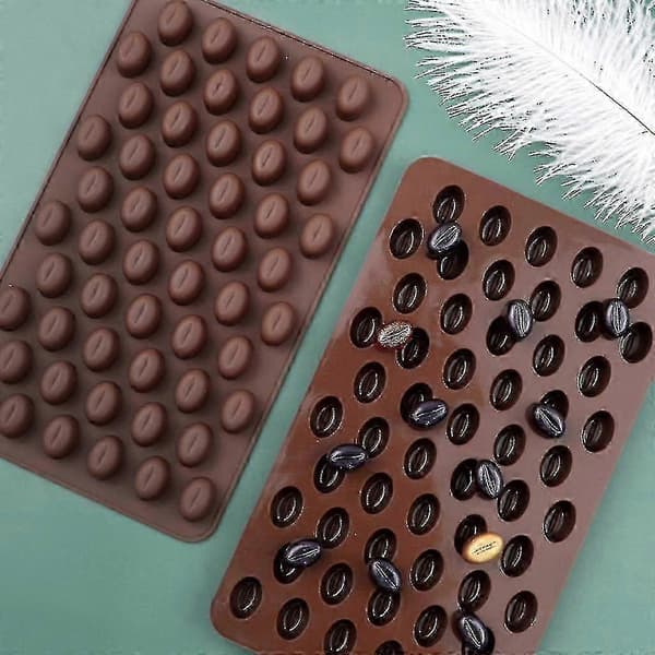 Silikoneform Mini Kaffebønner Chokolade Slik Form Håndlavet Kage