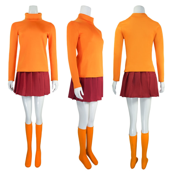 Scooby-Doo Velma cosplay kostume Scooby-Doo Velma cosplay kostume style 1 120cm