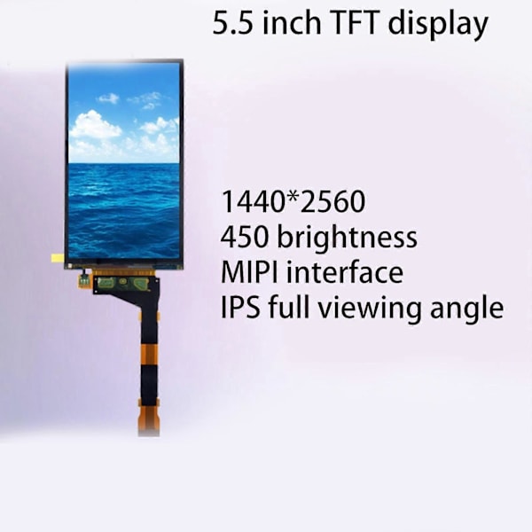 Sharp 5,5 tuuman LS055R1SX04 1440x2560 2K LCD-näyttöohjainkortille
