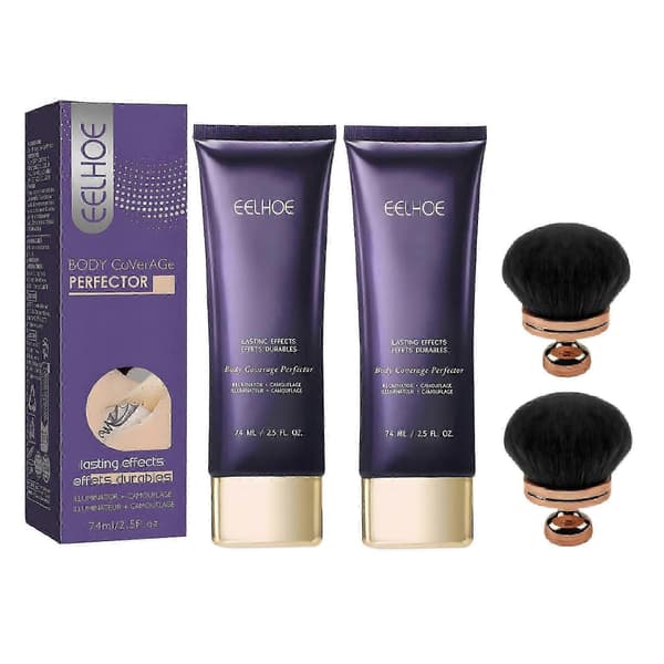 Kroppstäckande Perfector, Heltäckande Hudförbättrare, Långvarig Kroppstäckande Perfector, Vattentät Tatueringstäckande Smink, Förbättrar Ojämn Hud 2pcs