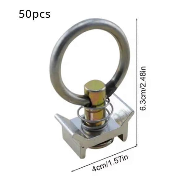 Aluminium Skinne Lås, Fast Spænde, Rustfrit Stål Ring Aluminium Base