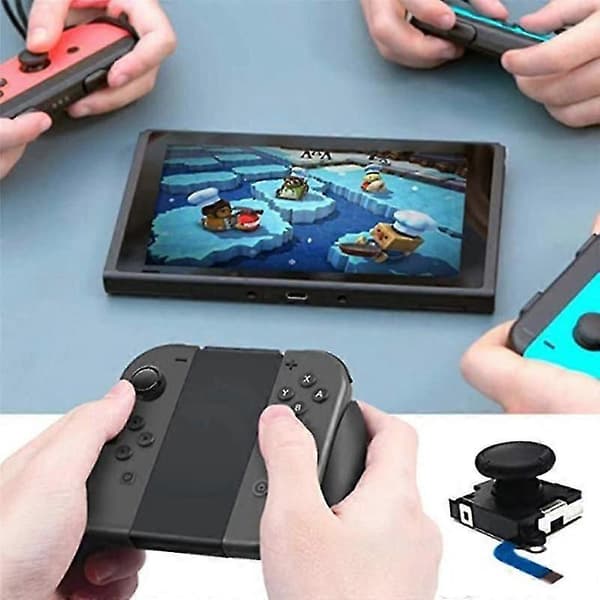 4 stk. Udskiftningsjoystick til Switch 3D Joystick Analog Thumb Stick til Switch Lite Joycon Spilcontroller Reparationsværktøj