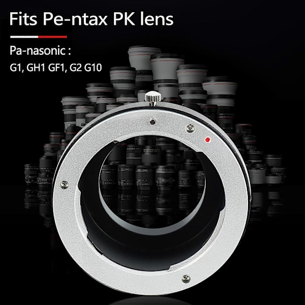 Pk-/3 Adapterring Til Pk Objektiv Til Micro 4/3 M43 Kamerahus Til -D E-M5 E-Pm2 E-Pl5 Gx1 Gx7 Gf5 G5 G