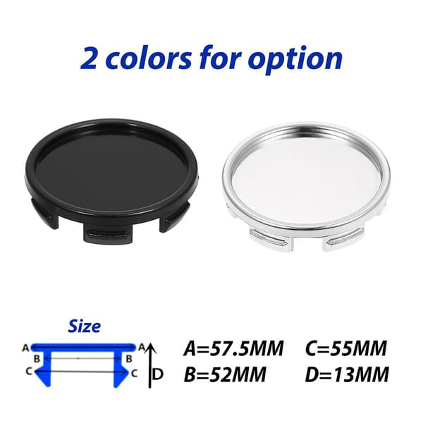 4 st 55mm Bilhjul Navkapslar Däckfälg Navkapsel Universal ABS