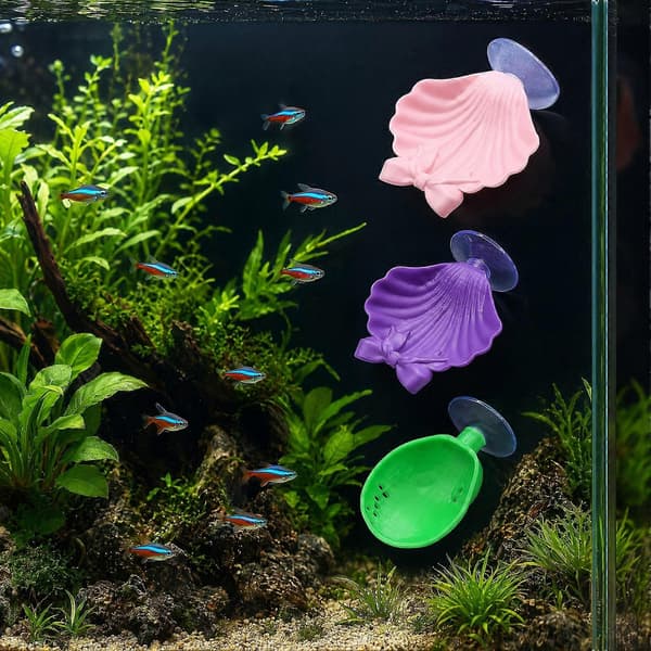 Akvariesnäcka prydnad – Säker PVC-gömställe – för kampfiskar, räkor och småfisk 7pcs