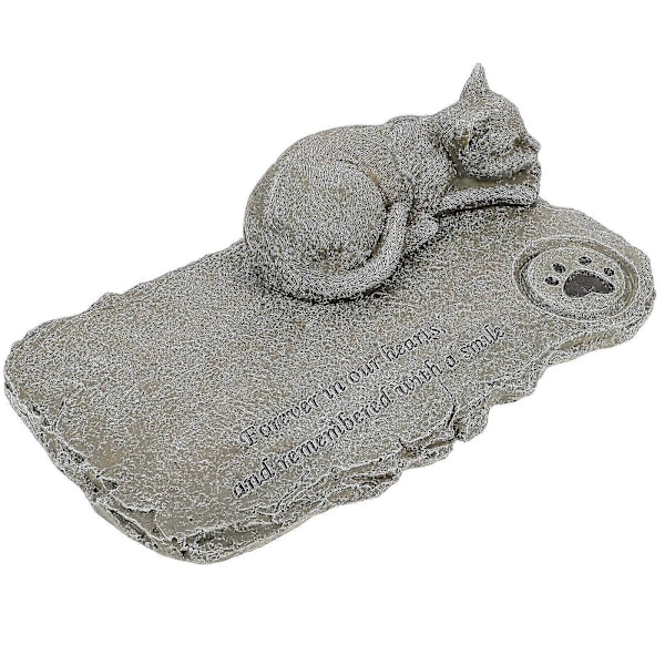 Katte Mindesten Gravsten Kat Hyldest Statue Kat Død Gave Kæledyrs Mindesten