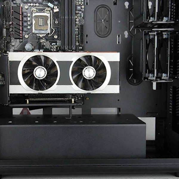 GPU Ställ Bildkort Vertikal Hållare med PCI Express Förlängningskabel Fast GPU PCI-E Inbyggd Verti
