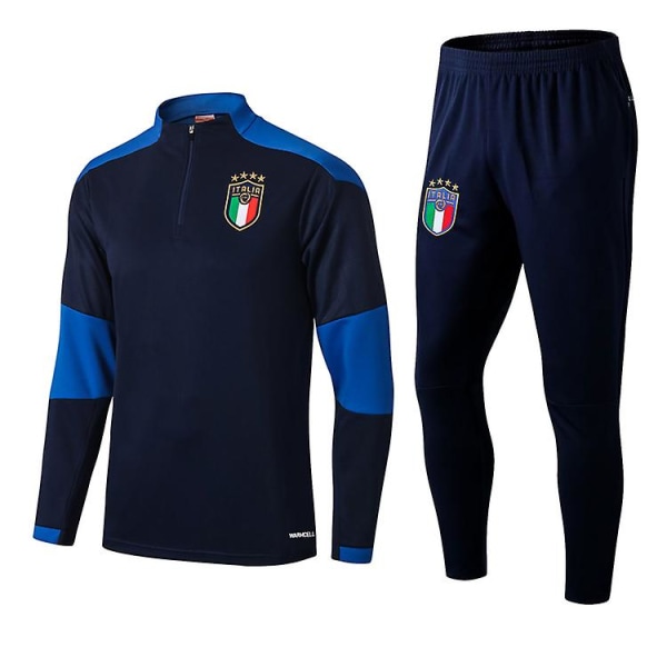 Italien fotbollsträningsdräkt Set fotbollströjaset xs