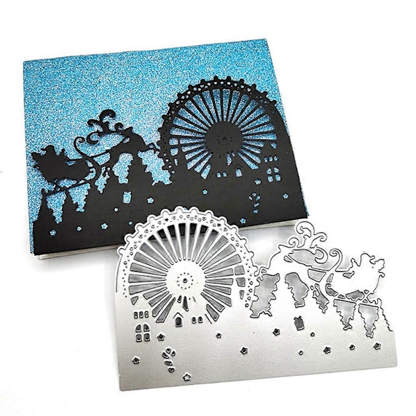 Jul Metal Skærestencils Scrapbog DIY Album Stempel Papirkort Form