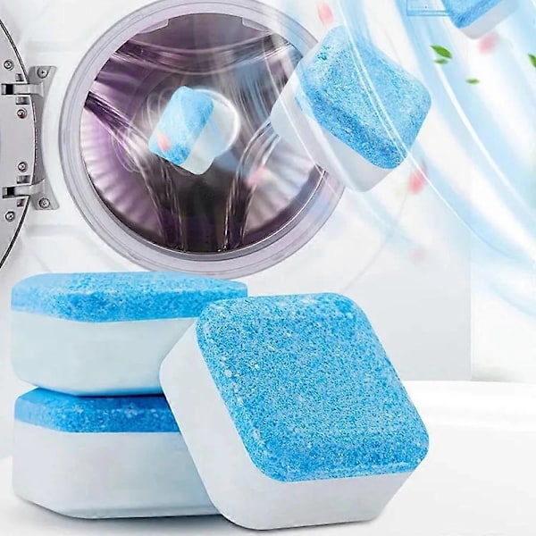 12 st/Set Rengöringsmedel Djuprengörande Brusande Tablett För Tvättmaskin Vattentank, Deodorant Hushållsrengöringsverktyg