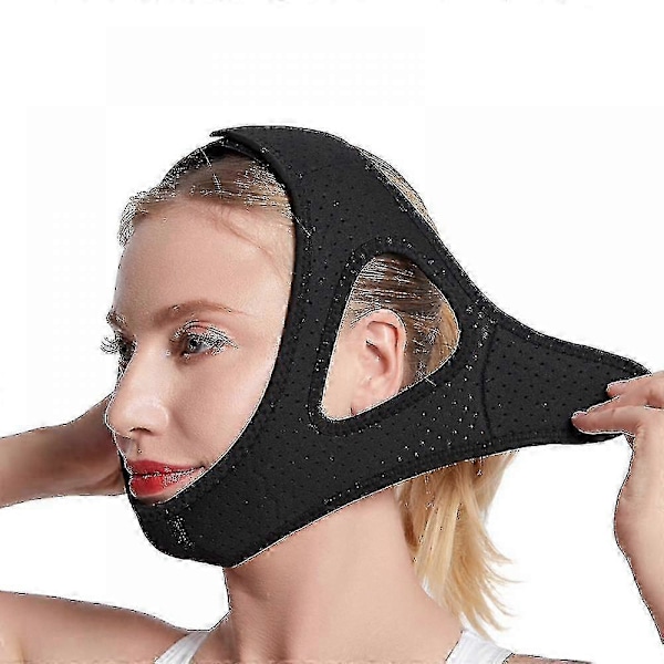 Anti Snore Hagebånd, Opgraderet Stop Snorken Enhed Til Søvn, Effektiv Snorken Løsning, Justerbar & Åndbar Snorkestopper Til Mænd Kvinder