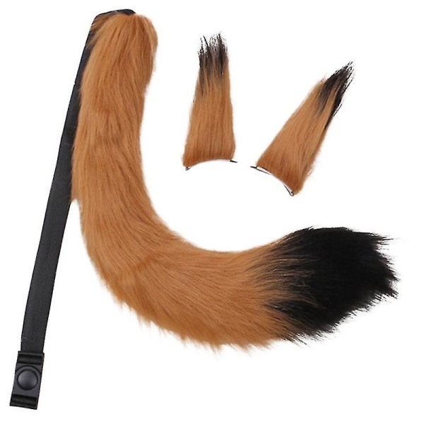 Wolf Fox Tail Clip Set Halloween Fancy Fancy Party Puku Lelut Lahja naisille color 16