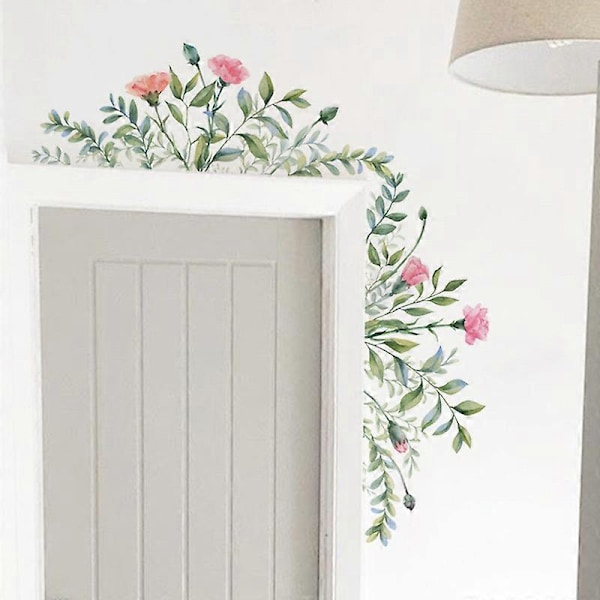 Blommor Växter Väggdekor Väggdekaler för Vardagsrum Sovrum Kontor Väggdekoration
