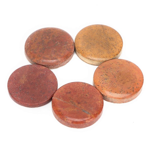 Gua Sha Sten 5 stk. Naturlig Massage Rund Skrabebord til Ansigt, Ryg og Led