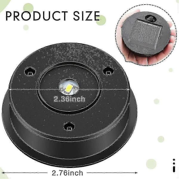 6 stk. Solar Lights Erstatningstopp 7 Solar Lantern Deler Led Solar Panel Lantern Lokk Lys Kompatible Ut-a