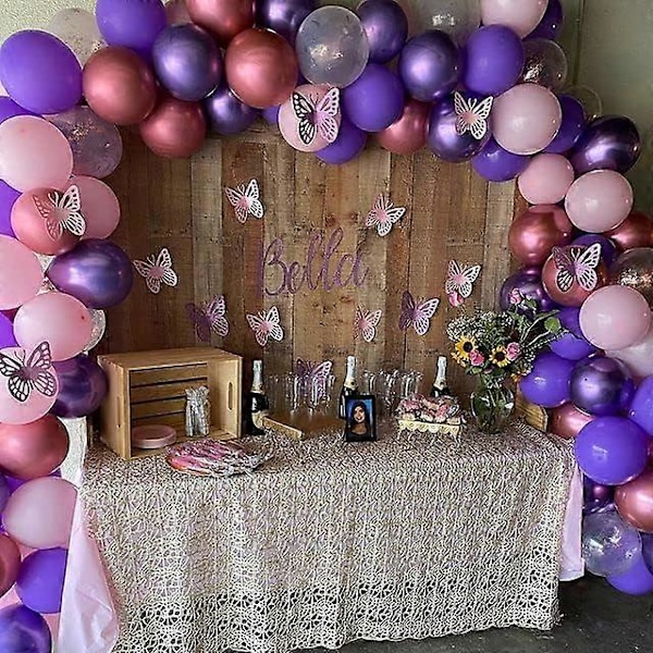 10 tommer Vintage Lilla Latex Balloner Lilla Fest Balloner 100 stk Fødselsdags Helium Balloner til Festartikler