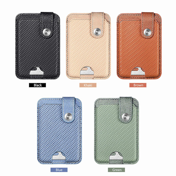 Universell Telefon Klistremerke Kort Holder Multifunksjonell Magnetisk Lukking Telefonfeste Lommebok