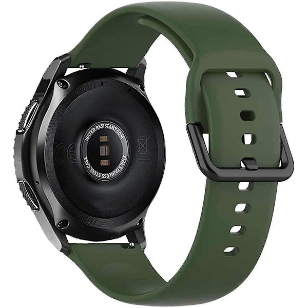 2 Pakke Klokkereimer Kompatible med Galaxy Watch 46mm, Galaxy Watch 3 45mm, Gear S3 Frontier Classic Watch - 22mm Sport Myk Silikon Erstatningsreim