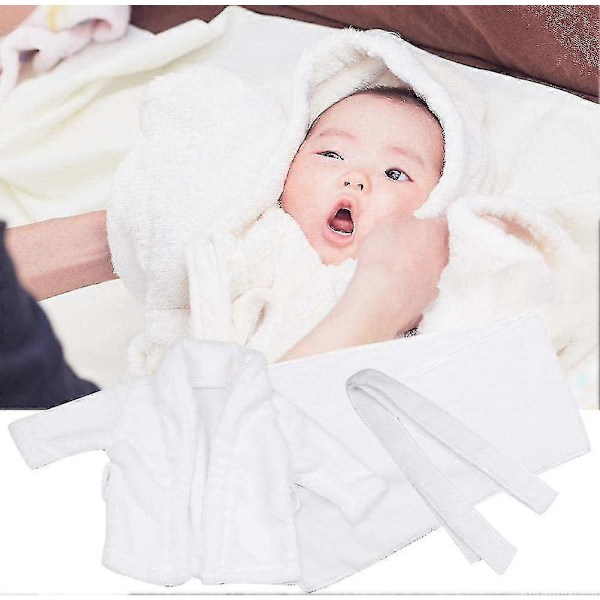 Baby Prop Badrock, Vit Baby Fotografi Rekvisita Badrock + Handduk Nyfödd White_s