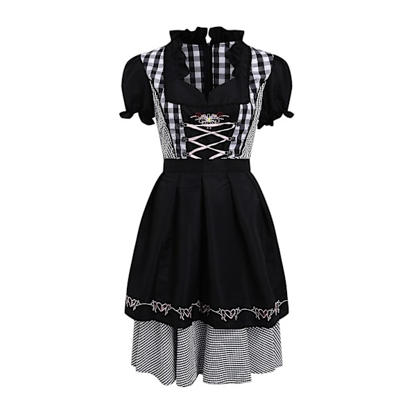 Oktoberfest Kjole Til Kvinder Halloween National Style Kjole Ølservice Banket Event Cosplay Tøj Fest Feriekjole S