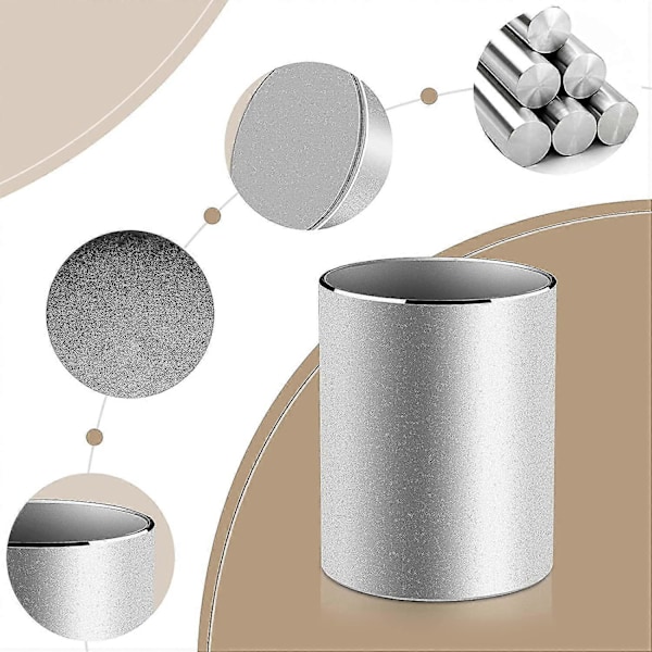 Rund Pennställ i Metall, Pennställ, Pennburk i Aluminium för Barn (ShiKai)