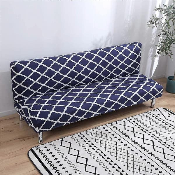 Sofföverdrag utan armstöd 3-sits/2-sits, stretch sofföverdrag för bäddsoffa S