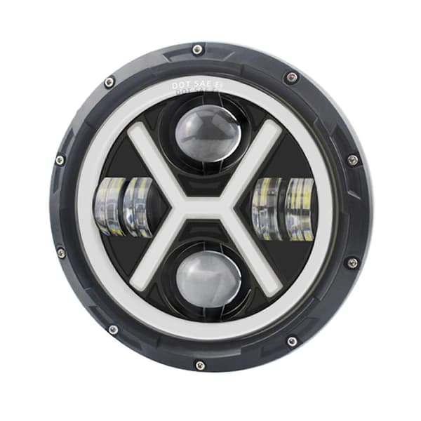 Fremhæv Spotlight Front Bumper Dome Light Høj Lav Beam til Wrangler Off-road