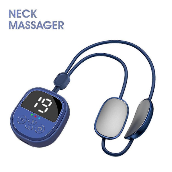Trådlös Hängsmycke Nackmassage Ems Mikroström Puls Massage För Nacke Arm Ben Axelmassage Avslappning Smärtlindring