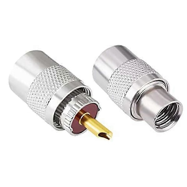 PL-259 Koaksiale Stik UHF Han Lodde Stikkontakt 50 Ohm Koaks Adaptere 10-pak med Reducere til LMR400,RG8 Kabel