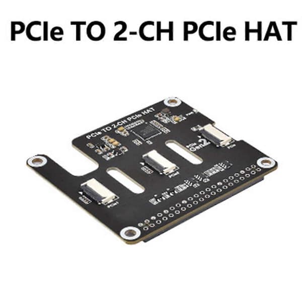 For Raspberry Pi 5 PCIe til FFC Utvidelseskort Dual-Channel PCIe FFC