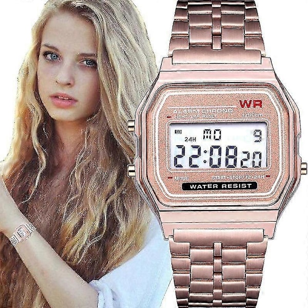 Guoguo F91w Armbåndsur Retro Digitalt Rustfrit Stål Sports Militærure Til Mænd Kvinder Elektroniske Armbåndsure Ur