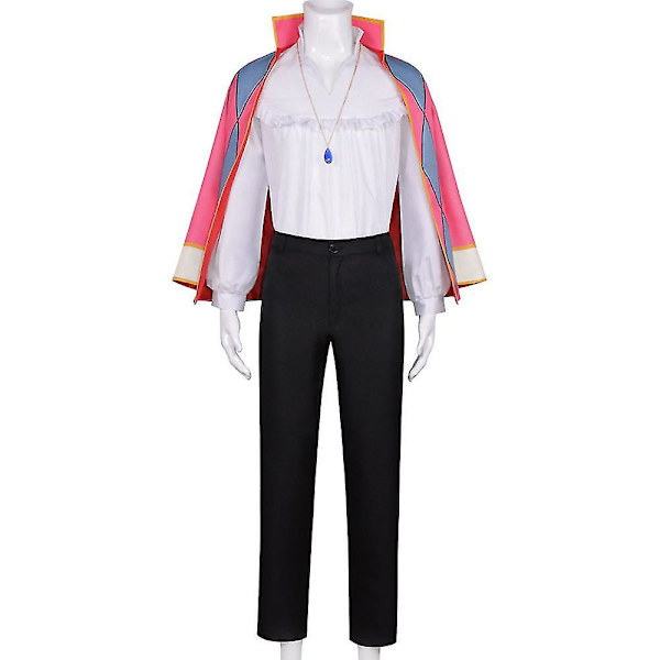 Snabb leverans Anime Howl's Moving Castle Howl Cosplay Costume Howl Cosplay Costume Herr Kostym Uniform Outfits Halloween Coat Full Set M