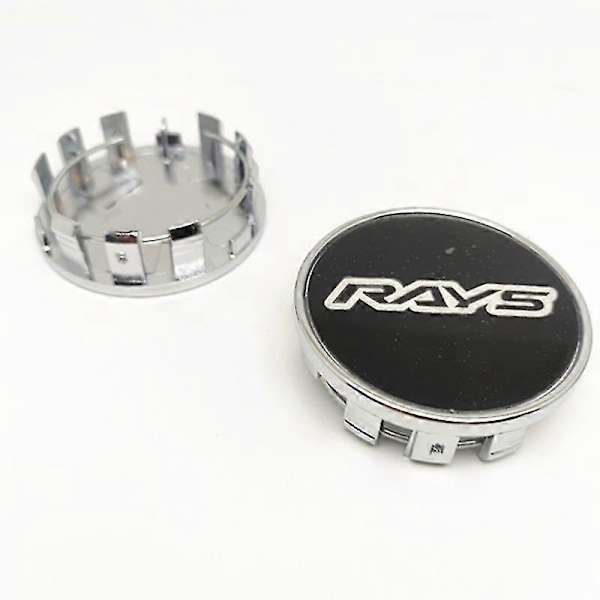 4 st 54mm 50mm Hjulkapslar Nav W Work Rays Volk Racing Bil Styling Fälgar Skydd Emblem Badge, L