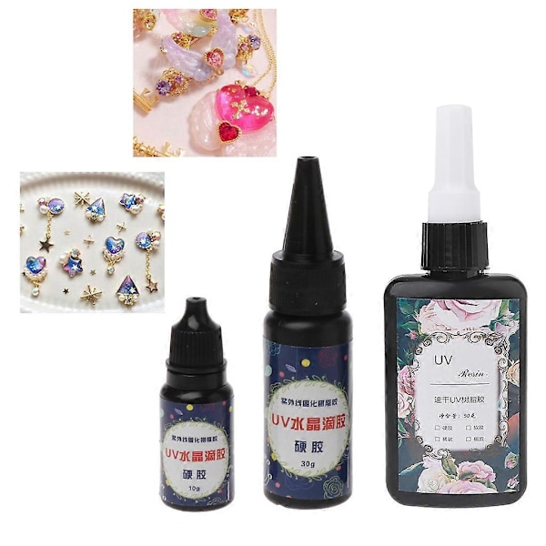 Klar Blød UV Hærdende Epoxy Resin Blød UV Lim Ultraviolet Hærdende Lim 30g
