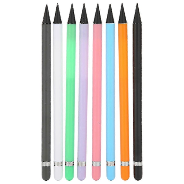 8 stk. Carbon Plast Blyant Elev Tegning Kalligrafi Blyant Signatur Pen Stylus Pen