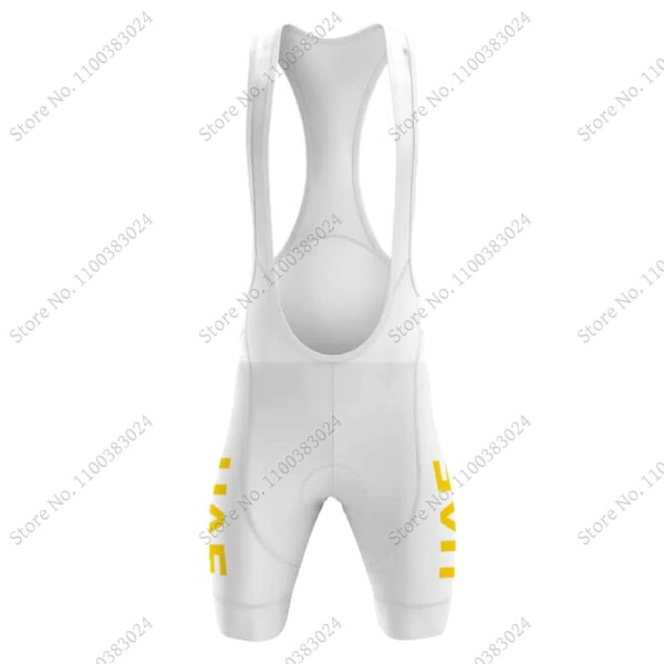 Svart UAE Team 2023 Golden Cykeltröja Set Kortärmad Herrkläder Road Bike Shirts Kostym Cykel Bib Shorts MTB Maillot 2 3XL