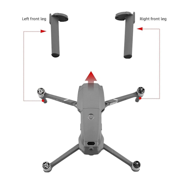 Vasen Etu Oikea Korvaava Jalka Laskutelineet Jalka Mavic 2 Pro/Zoom Drone Korjausosille JU