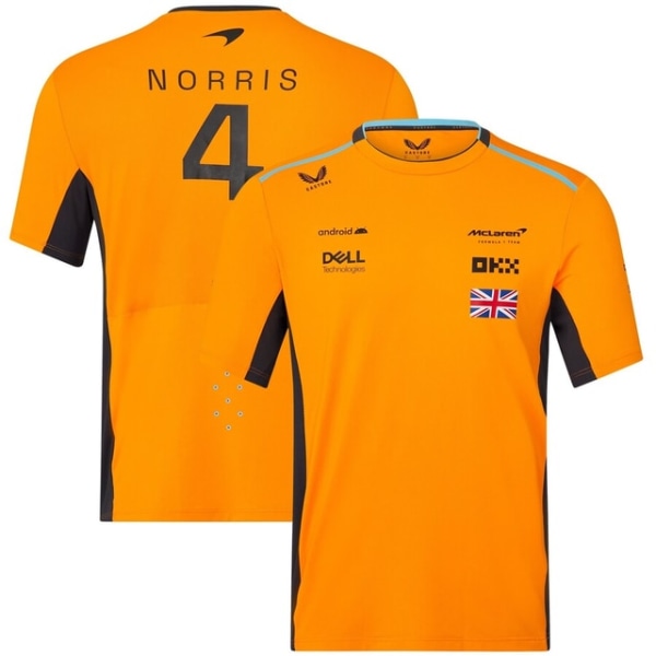 2023 vår och höst nya Team McLaren NORRIS#4 T-shirt M