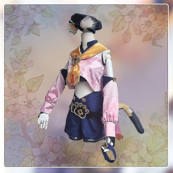Spil Genshin Impact Diona Cosplay Kostume Anime Outfits Kjole Halloween Karneval Uniformer Kvinder Tilpas kostumer Høj kvalitet M female