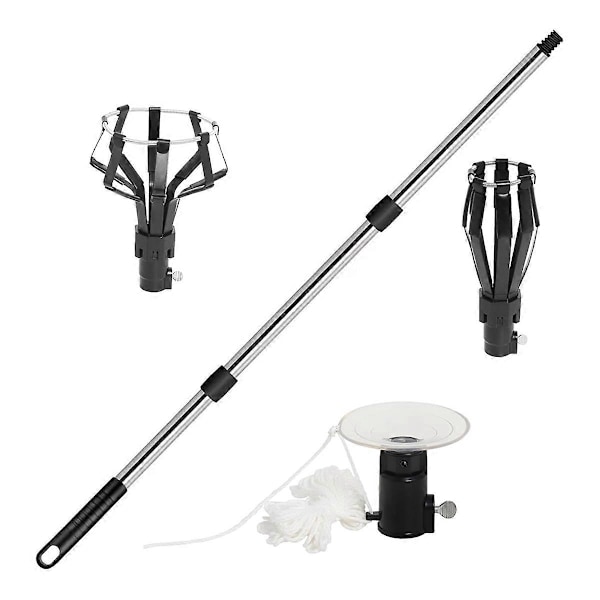 12FT Glödlampsbytare för Höga Tak och Infällda Lampor, Glödlampsstång för Höga Tak