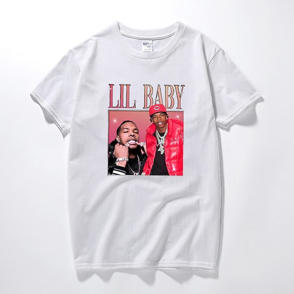 Lil Baby Rapper Hip Hop 90-talls vintage t-skjorte for menn Streetwear  grafiske t-skjorter Topp bomull med korte ermer t-skjorter Black XXL 9d58 |  Black | XXL | Fyndiq