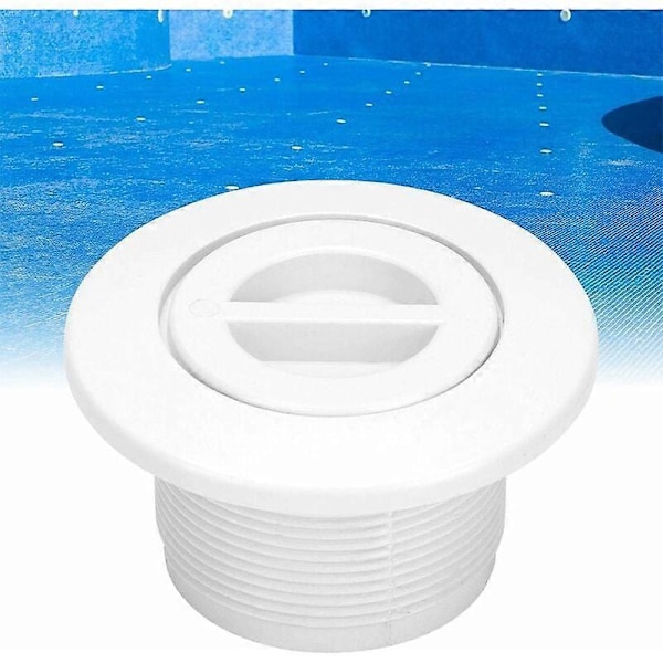 Ersättningsplugg för pool, pooltillbehör, vattenutsugningsavlopp med lock, rengöringsöppning, droppavlopp, poolavloppsutrustning (Vit
